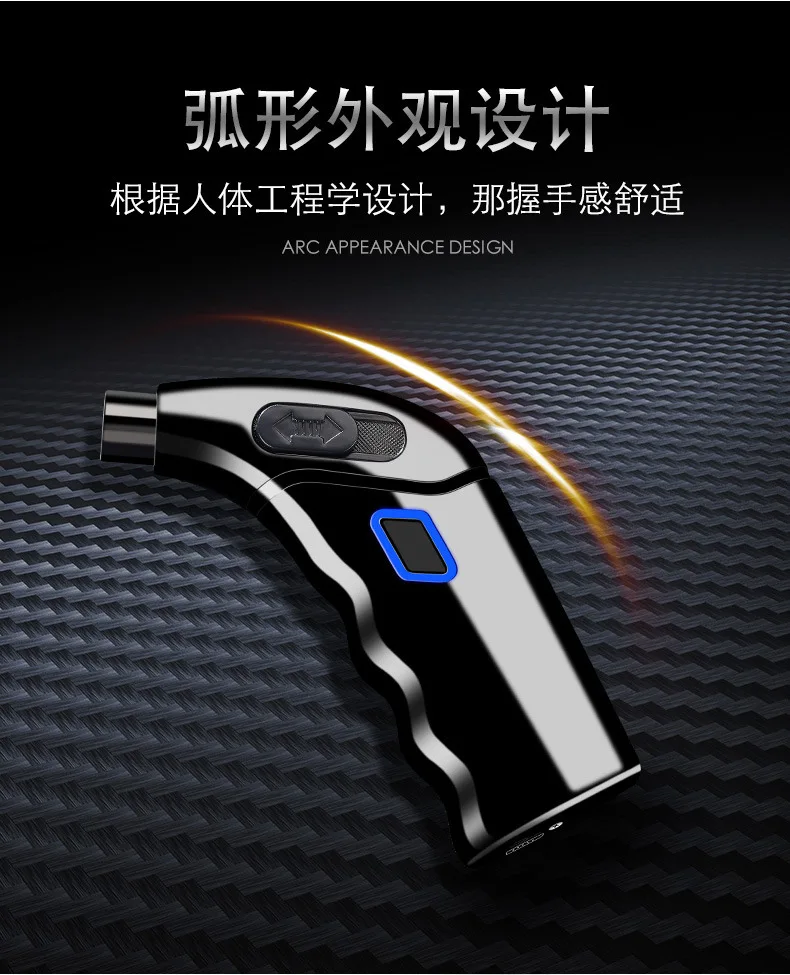 Креативные ветрозащитные зажигалки с двойной дугой для зарядки от usb, импульсные Плазменные сигареты, сигары, табак, зажигалки для труб, гаджеты для мужчин