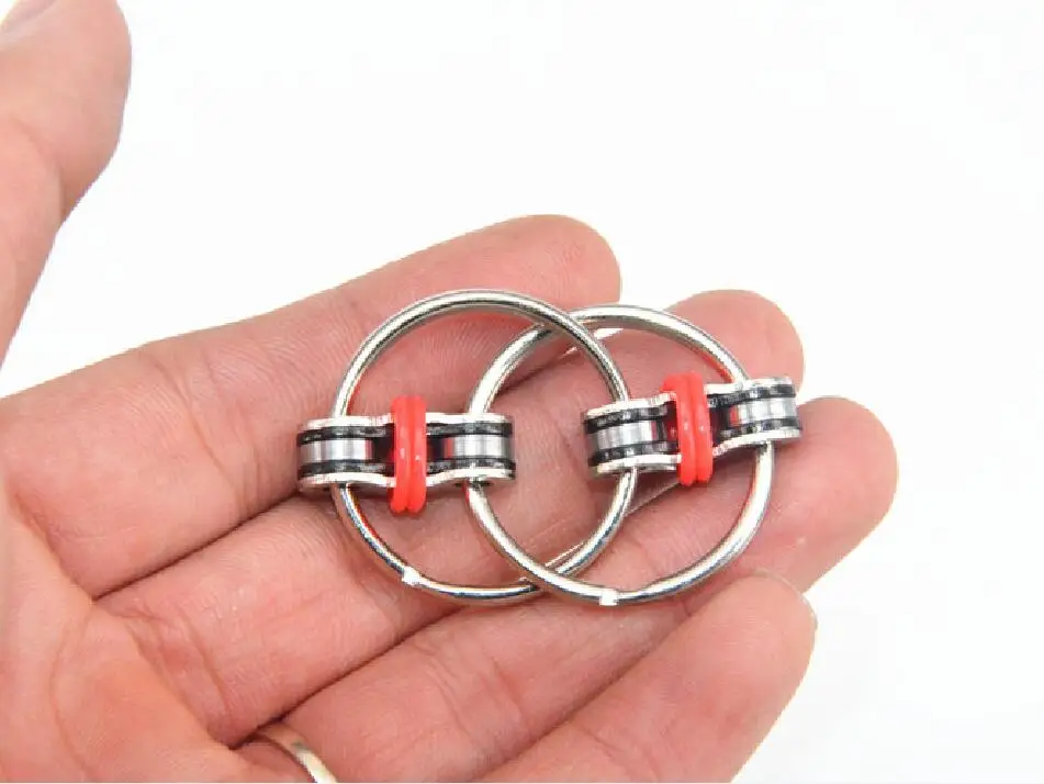 5 цветов декомпрессионная цепь ручной Спиннер игрушка на палец металлический