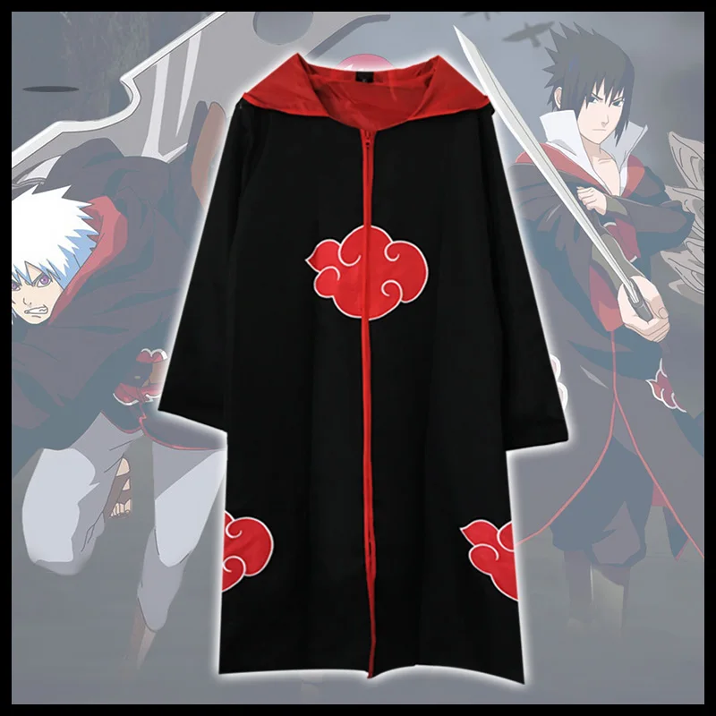 

Milky Way Cosplay Anime Costume Taka Hebi Hawk Snake Organization Sasuke Uchiha Cloak With Hat Section