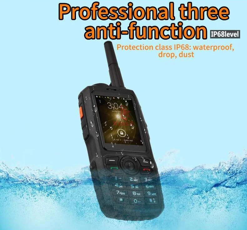 A17 IP67 прочный водонепроницаемый телефон Android gps Zello PTT 3g сетевой домофон GSM мобильный телефон для пожилых людей mini F22 F25