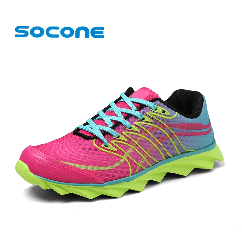 Socone мягкие кроссовки для женщин 2019 лето дышащая женская спортивная обувь бега