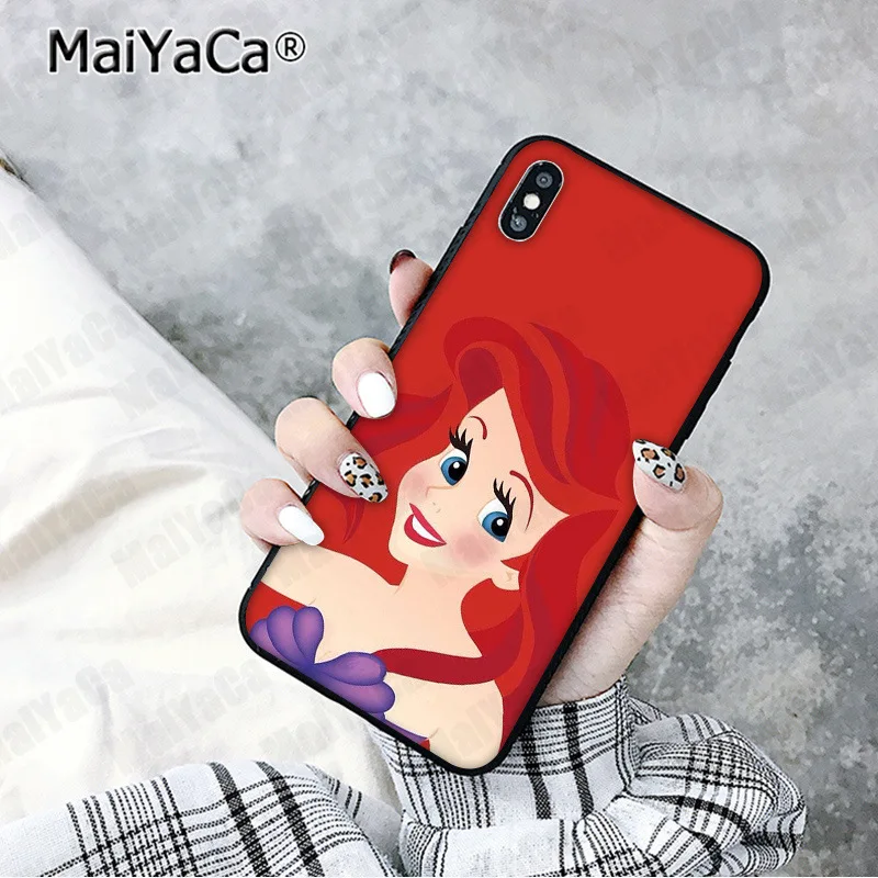 MaiYaCa Русалка Ариэль запутанный Рапунцель прозрачный протектор DIY чехол для телефона для Apple iphone 11 pro 8 7 66S Plus X XS MAX 5S SE XR - Цвет: A14