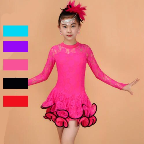 

Latin Dance Dress For Girls Samba Dress Ballroom Dancing Dress Girl Dancewear Kids Kid Costume Ballet Vestido Baile Latino Girls
