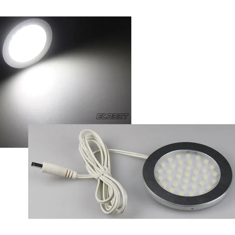 (30 шт./лот) круглые светильники для шкафов с плоской поверхностью 9 5 30 в 2 Вт SMD
