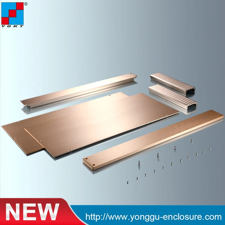 

Network cabinet full aluminum chassis 2U wire connector pcb box tube amplifier enclosure junction box 438*88*300mm