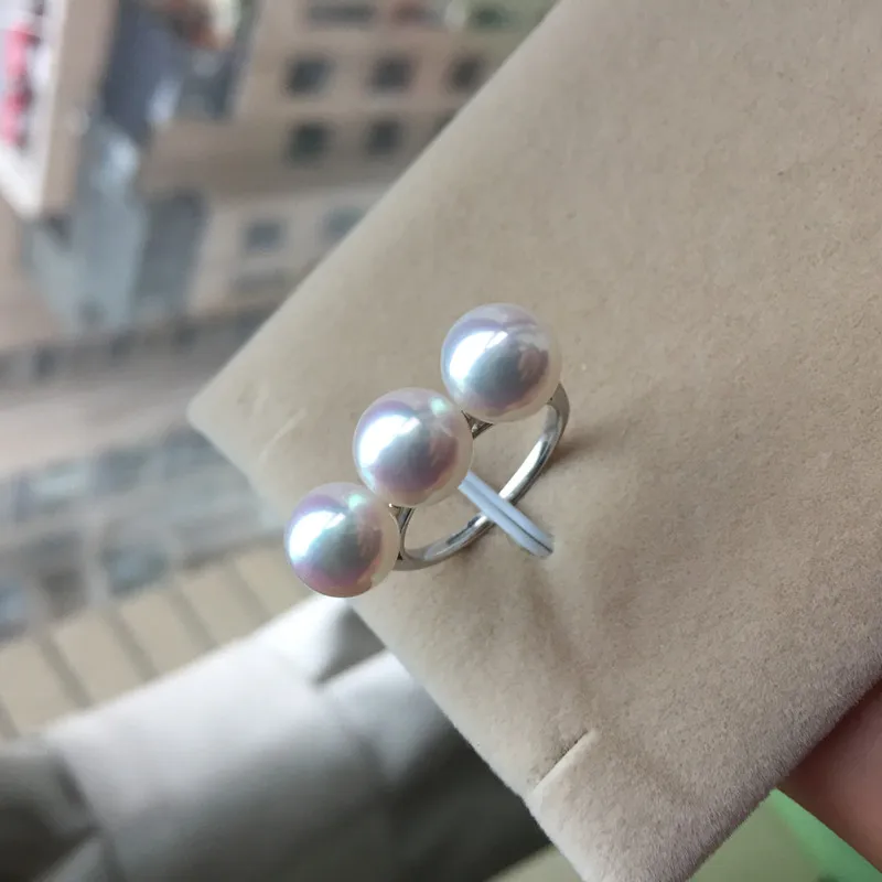 Вечная Свадьба Женский подарок Слово 925 пробы настоящий японский жемчуг акоя