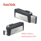 SanDisk флэш-накопитель, OTG, 32 ГБ, 64 ГБ, 128 ГБ