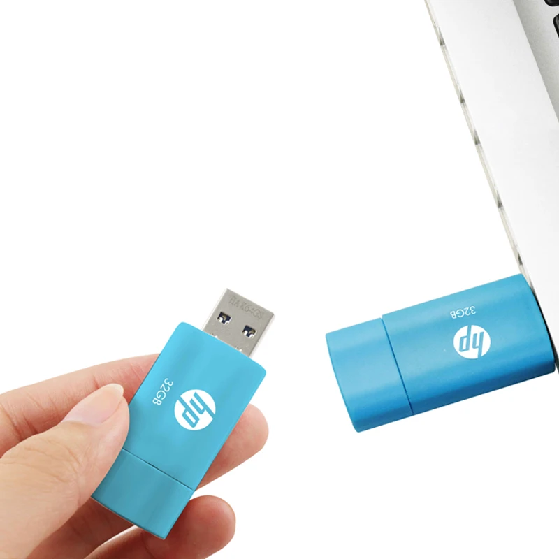 Оригинальная USB-флешка HP Pendrive пластмассовая синяя 32G V152W флеш-накопитель USB-накопитель мини-накопитель U дисковая флешка