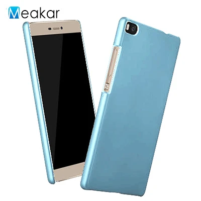 Матовая Пластик Coque 5.2For huawei P8 чехол для huawei Ascend P8 Двойной Премиум чехол телефона чехол-лента на заднюю панель - Цвет: sky blue