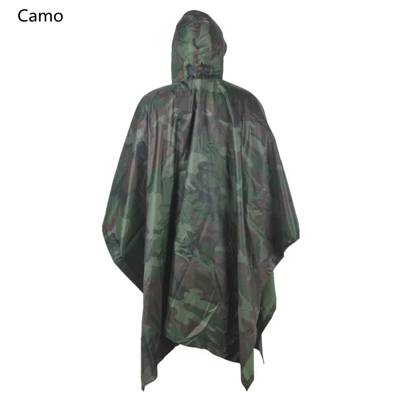 Многофункциональный Военный плащ дождевик для экстренных случаев камуфляжное