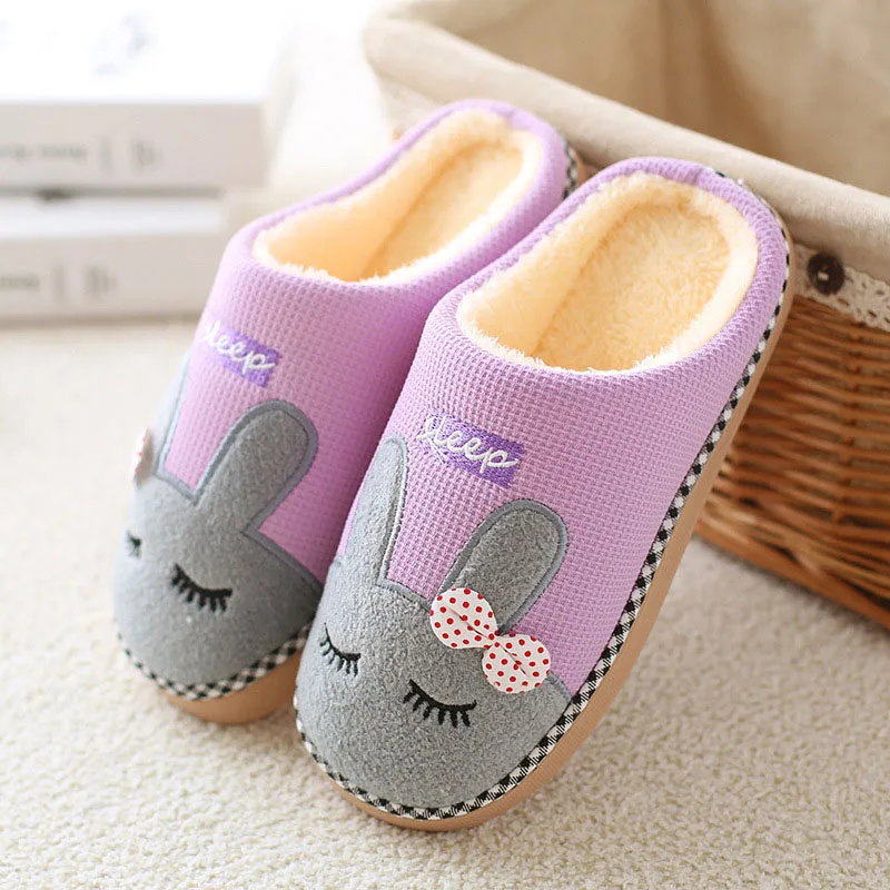Christmas Warm Shoes Woman Winter Home Slippers Women Flip Flops Indoor Fur Slides Anti-skid House Floor Mules Pantufa | Обувь