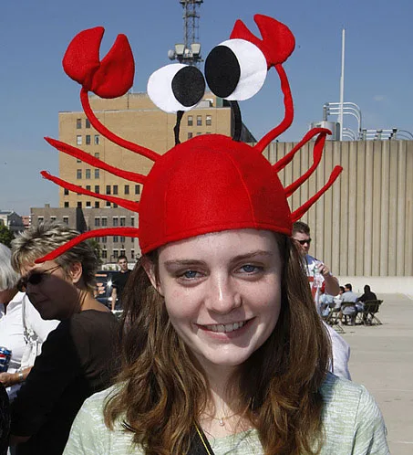

Party Red crab hat birthday halloween Christmas fancy hat masquerade ball accessories adjustable