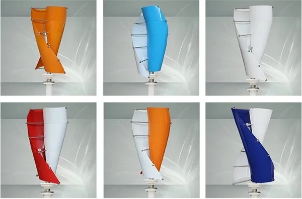 Ветровая солнечная гибридная уличная система спиральный VAWT 200 Вт 12 В/24 В