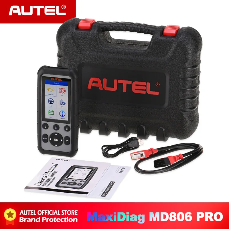 Autel MaxiDiag MD806& MD806 Pro OBD2 автомобиля автомобильный диагностический инструмент OBD 2 Авто диагностический сканер полный Системы диагностики PK MD802 MD805