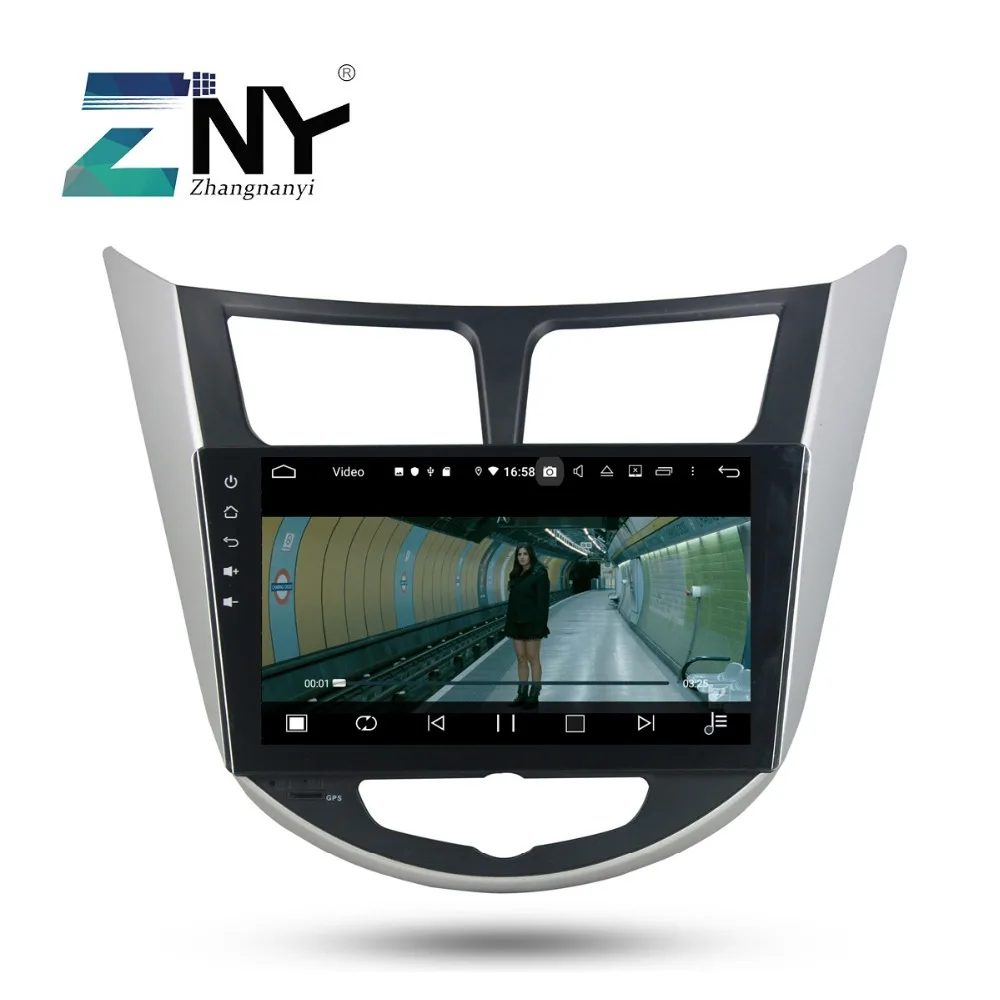 9 &quotips 2 Din Android 0 автомобильный стерео для Hyundai Solaris Verna Accent I25 компактное минирадио