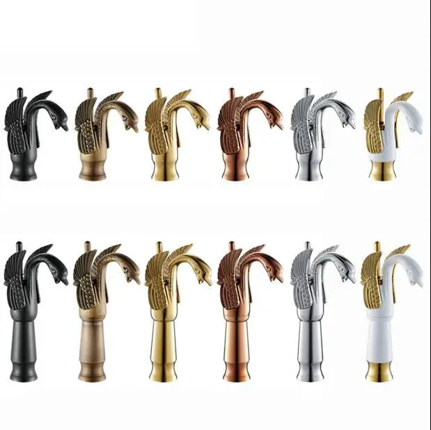 Кран для ванной комнаты в стиле лебедя хромированный/золотой/Античный/черный