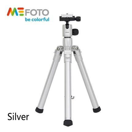 Штатив mefoto mf05 Reflexed monopod палка для селфи Мини Портативный штатив DHL - Цвет: Серебристый
