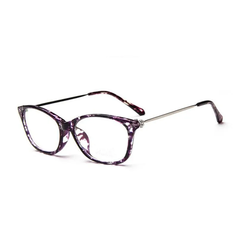Фиолетовый цветочный Мода глаз Очки diamond Для женщин пикантные Рамки S Компьютер