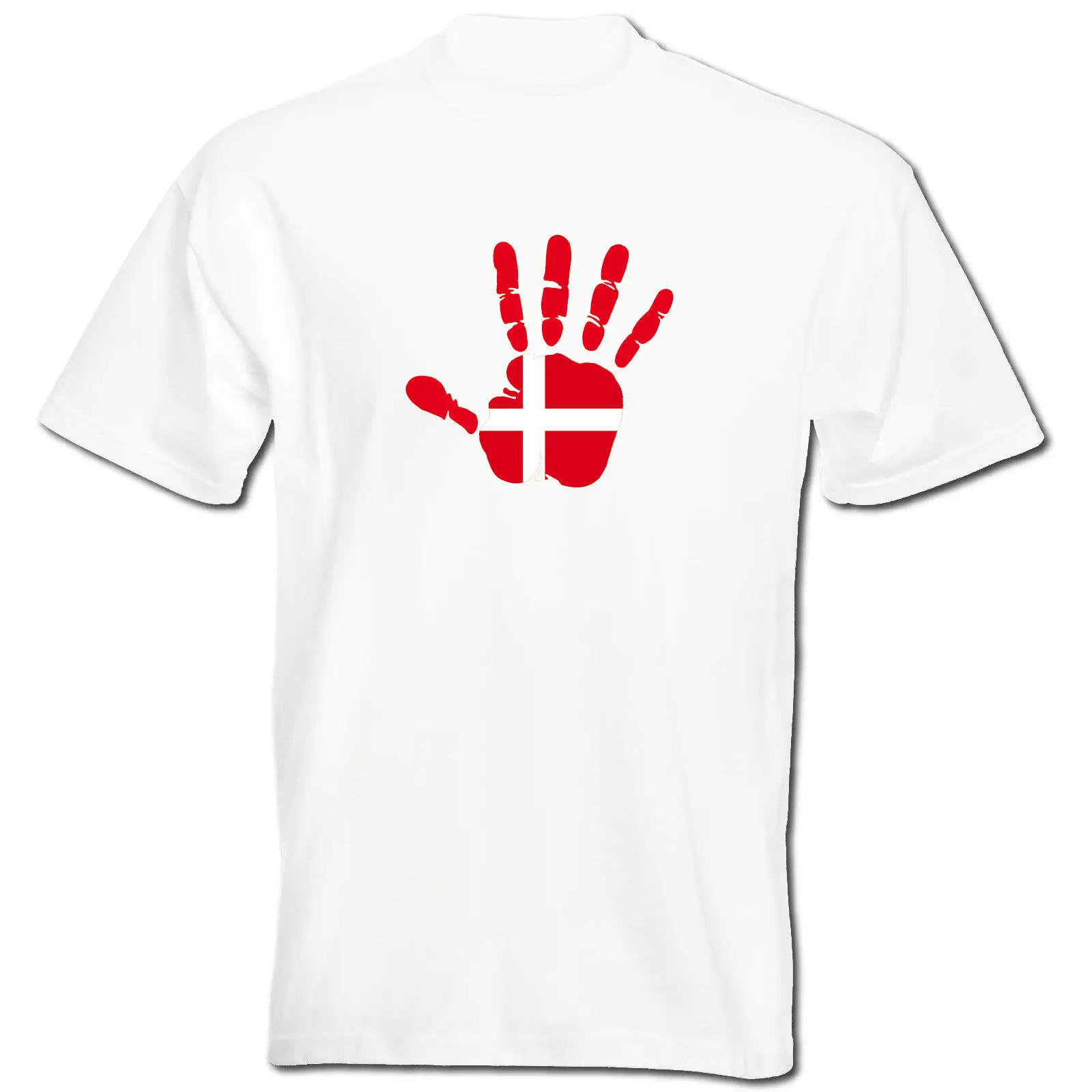 Printed Man Fashion Round Collar T Shirt Denmark - T-Shirt Handprint Palm Hand Print Men'S Flag Hip Hop Clothes | Мужская одежда