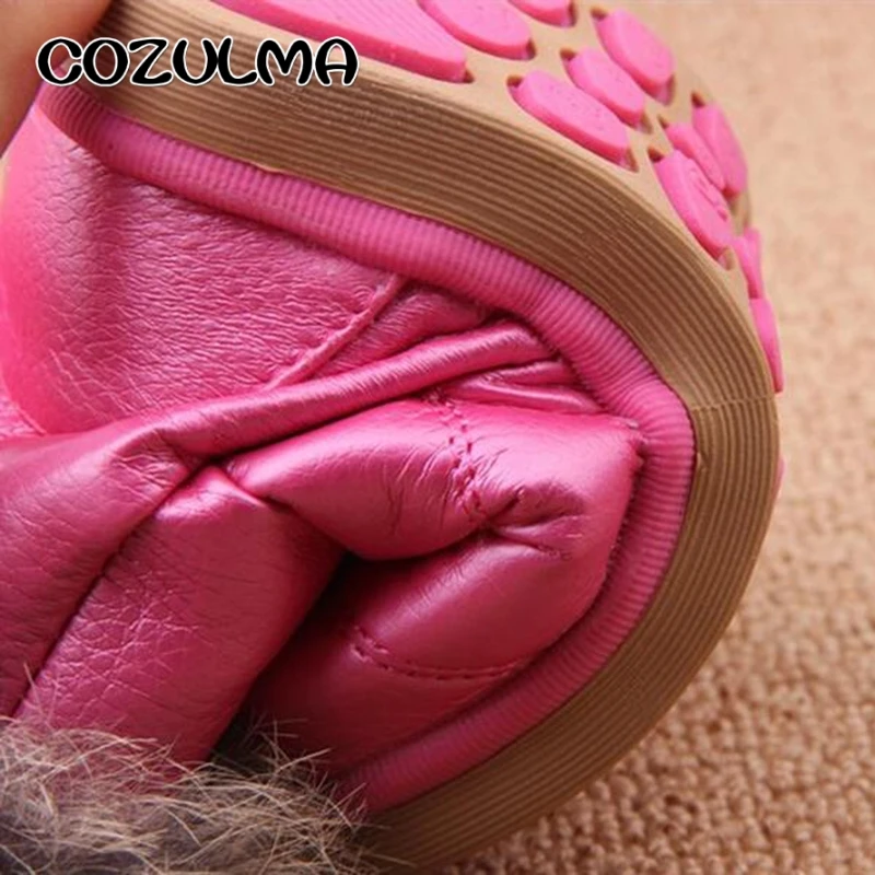Зимние детские ботинки COZULMA зимние для девочек очень теплые плюшевые