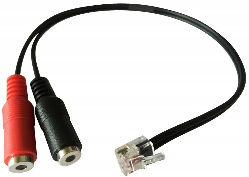 Переходник для наушников двойной разъем 3 5 мм в RJ9/RJ10/RJ22 Yealink T20P T21P T22P T26P T28P T32G T41P |
