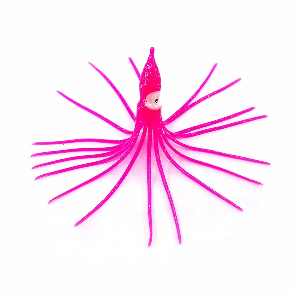 5pcs 12cm Soft Plastic Octopus Fishing Lures For Jigs Mixed Color Silicone Squid Skirts Artificial Jigging Bait | Спорт и