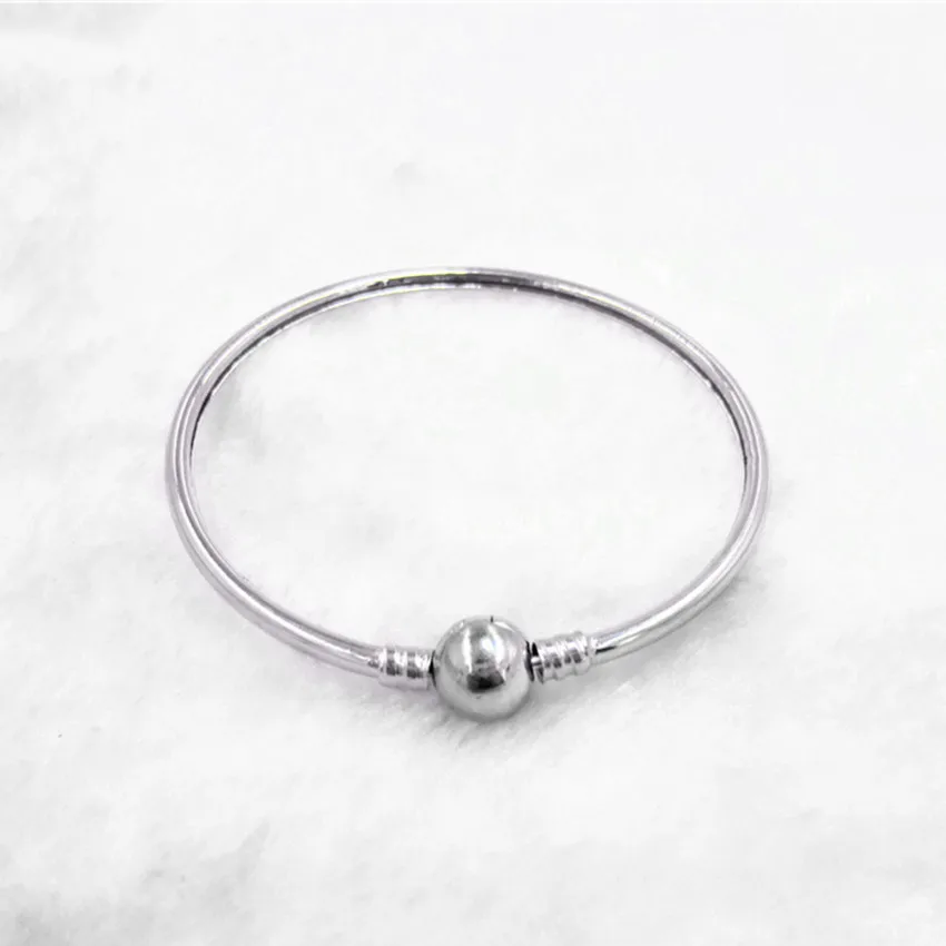 2018 модные с серебряным покрытием Браслеты и браслеты круглый бисера змея цепи