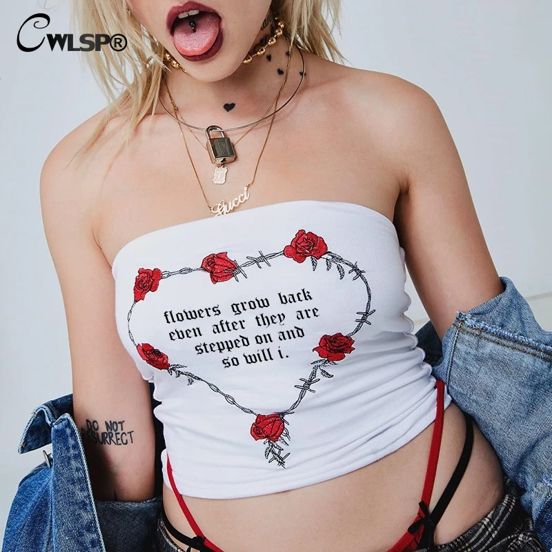 Новинка модная женская майка CWLSP без бретелек сексуальные укороченные топы для