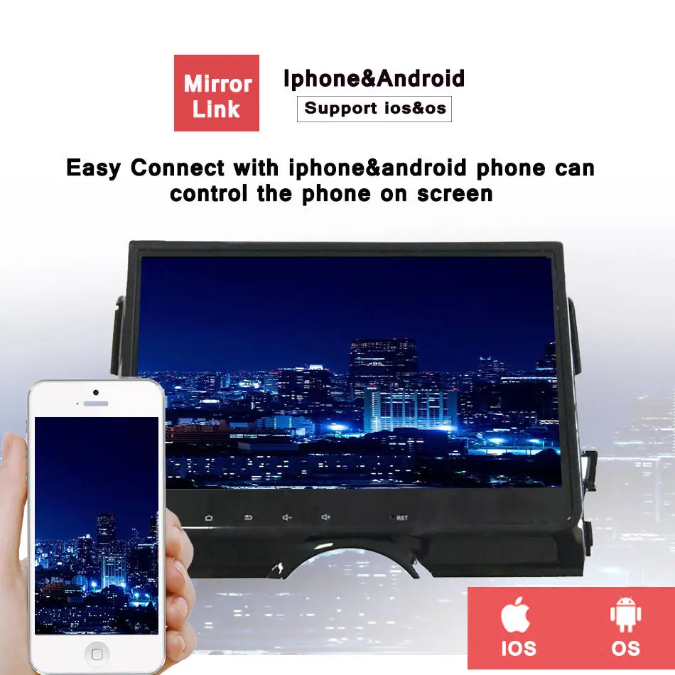 Для Toyota Rezi Mark 2011-2017 10 1 дюймов Все сенсорные кнопки android 0 Восьмиядерный 4G 64G без DVD
