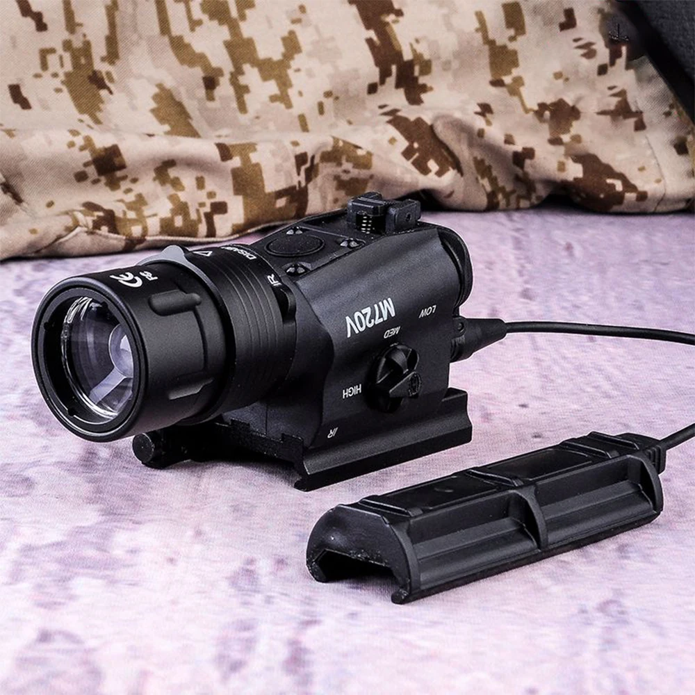 Тактический M720V светодиодный фонарик CREE R5 400 люмен страйкбол пистолет стробоскоп