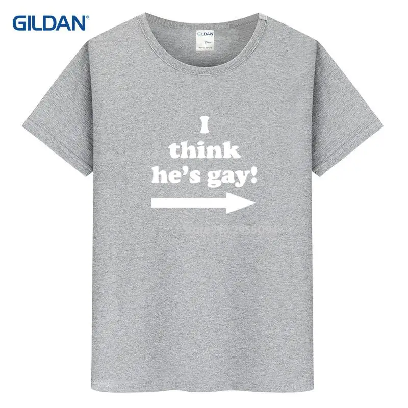 Я думаю что он гей колледж 2017 тонкая футболка мужская летняя с длинным рукавом