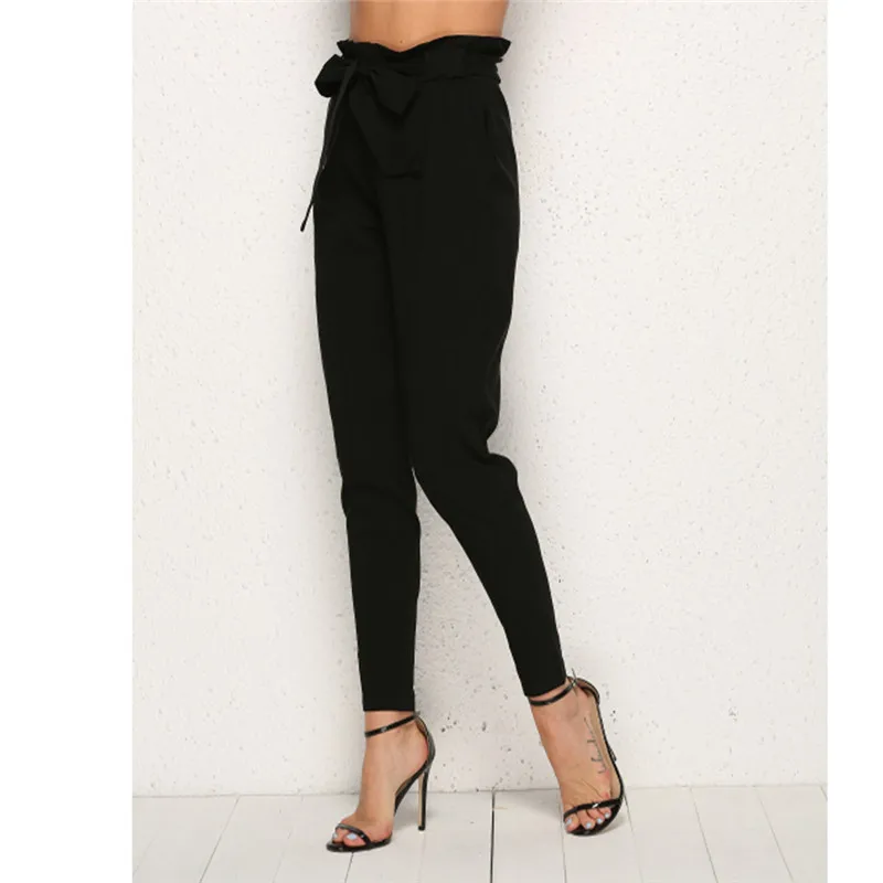 Женские брюки карго с высокой талией однотонные свободного кроя уличная одежда