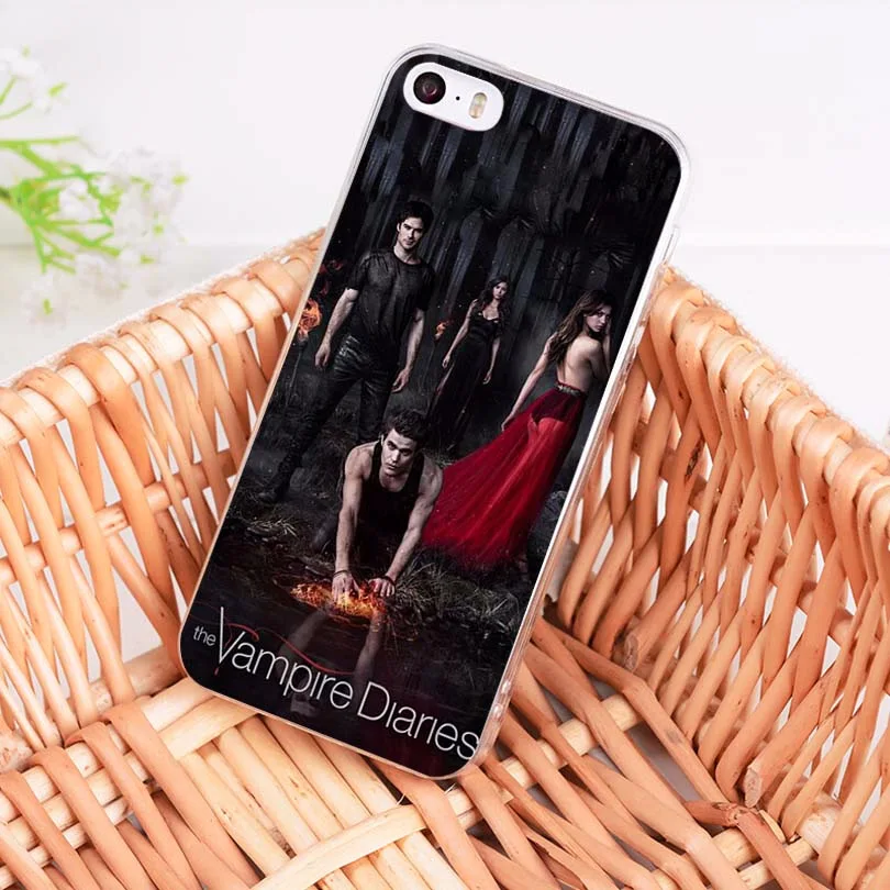 Прозрачный мягкий чехол для телефона MaiYaCa The-Vampire-Diaries из ТПУ iPhone 8 7 6 6S Plus X 5 5S SE 11pro max