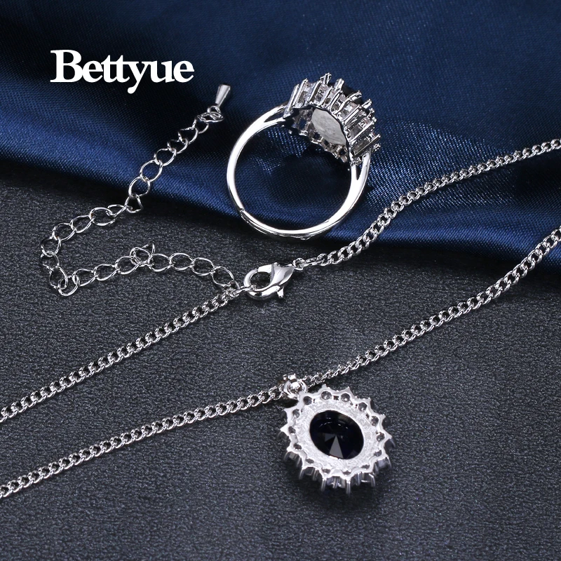 Бренд Bettyue модный шарм высококачественный кубический циркон белое золото