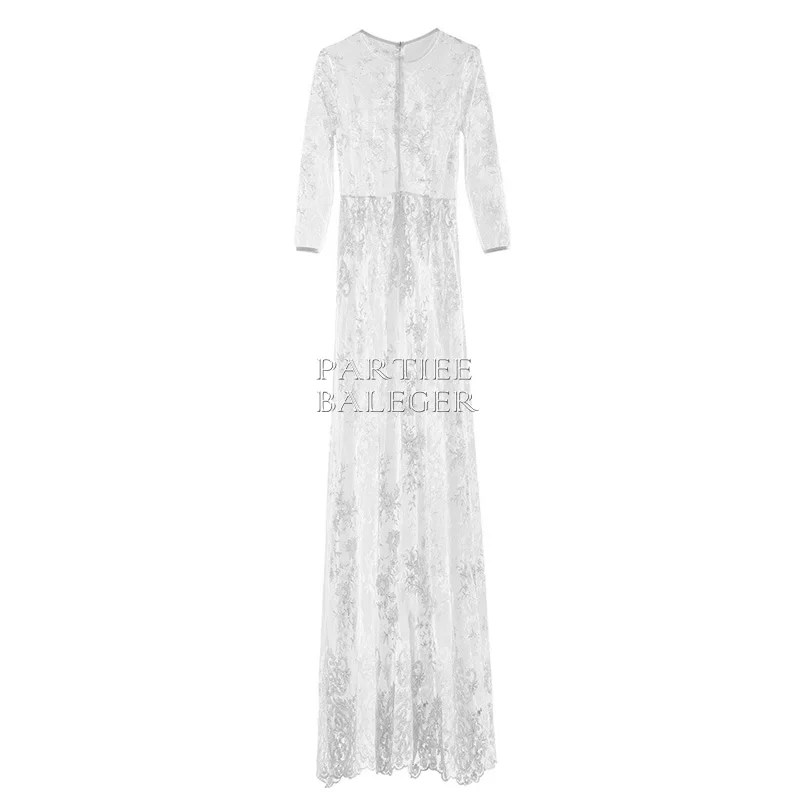 PB 2020 Новое поступление шикарное кружевное с длинными рукавами сексуальное