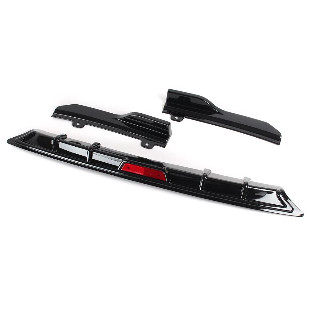 Rear Bumper Lip Spoiler Wing For Honda Accord 10th 2018 2019 3PCS Glossy Black ABS | Автомобили и мотоциклы