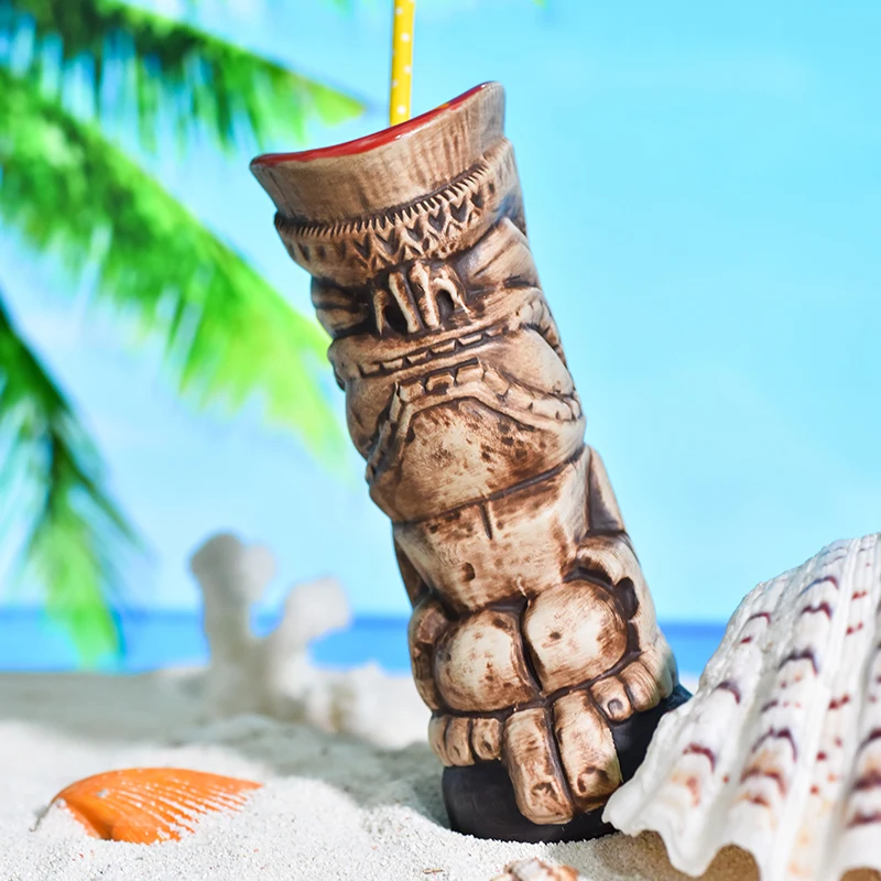 MrSlim тропические Гавайские TIKI пляжная чашка коктейльный керамический Монстр