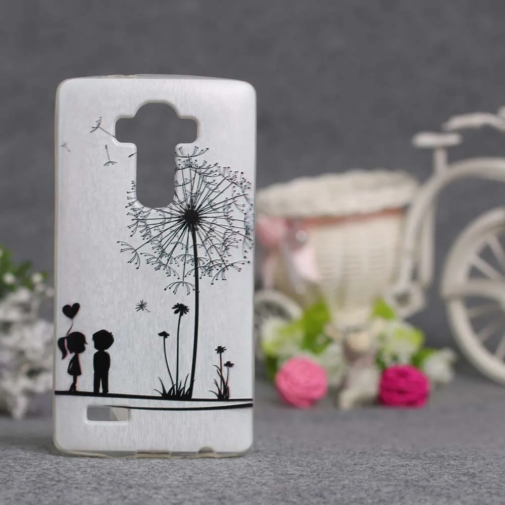 Мягкий чехол из ТПУ для LG G4 H811 H810 LS991 с 3D рельефным рисунком силиконовый Funda крышка