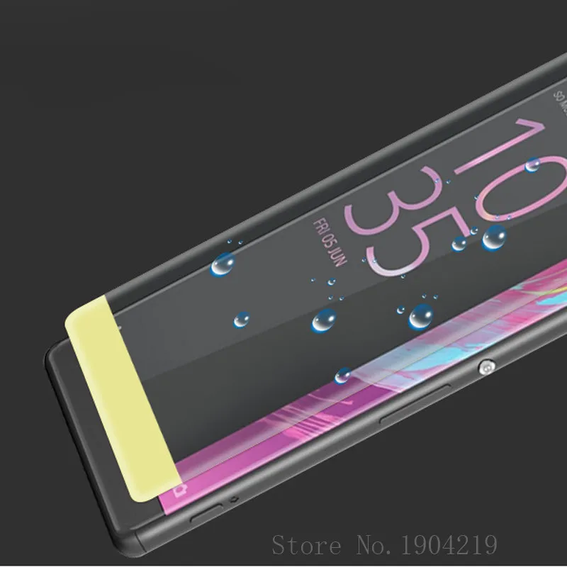 Закаленное защитное 3d стекло с закругленными краями на весь экран для Sony Xperia XA Ultra