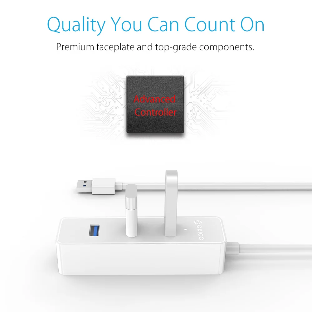 Высокоскоростной 4 портовый usb порт Orico 5 Гбит/с разветвитель OTG для Apple Macbook