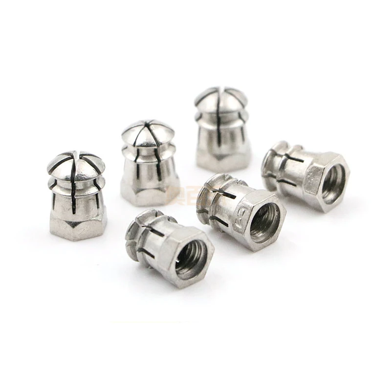 Гайки для мебели M6 гайки с тройным разъемом расширительной головкой из цинкового