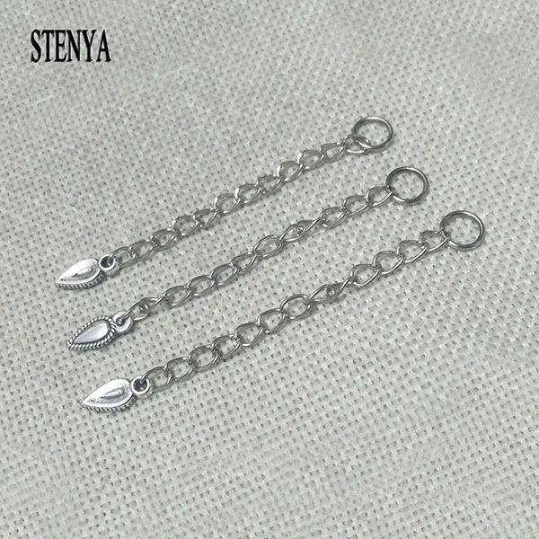 12x5mm STENYA удлиненные удлинительные цепочки с кисточками цепочки с бусинами ожерелье хвосты соединительные зажимы крюк прокладка ушко бижутерия в форме сердца - Цвет: 12x5mm
