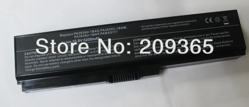 Аккумуляторная батарея для ноутбука TOSHIBA Satellite L750 L650 серии PA3816U-1BRS PA3817U PA3817U-1BAS