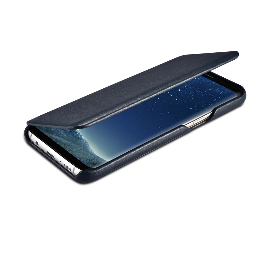 Флип-чехол icarer для Galaxy S8 Plus Магнитный чехол из натуральной кожи Samsung чехлы
