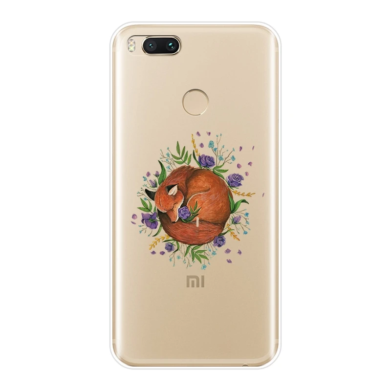 No.4 Чехол для телефона чехол для Xiaomi mi 5 5C 5S 5X6 6X Plus 8 SE Мягкий силиконовый чехол Kawaii Fox для Xiaomi mi A1 A2 Lite mi 5 mi 6 mi 8 - Цвет: No.4