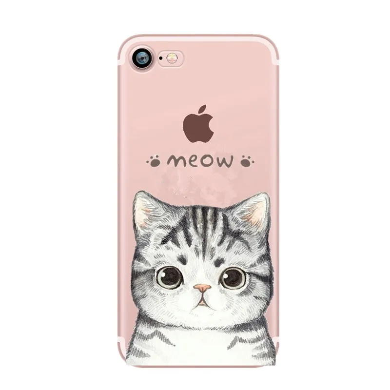 Лидер продаж мягкий прозрачный TPU чехол для iPhone 6/7/милый силиконовый 6 S плюс 8X7 Plus 8