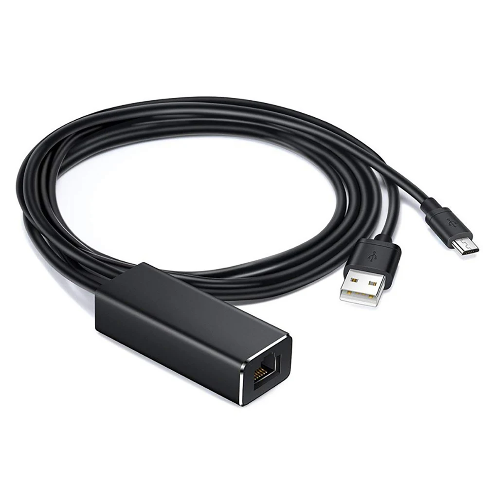 Новинка 2019 Ethernet адаптер USB 2 0 к RJ45 для Google Ultra Audio TV Stick Micro сетевая карта|SmartTV-стики и