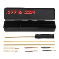 9 piece hunting rifle cleaning kit barrel cleaning brush kit 177 22 brushes rods for air rifles pistols airgun