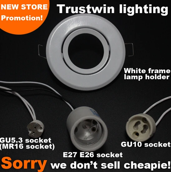 Комплект светодиодных прожекторов без лампы GU10 MR16 держатель Железный корпус