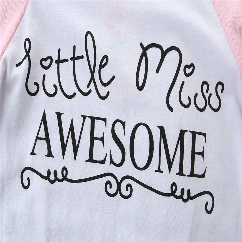 Комплект детской одежды для девочек 3 шт./компл. повязка на голову + футболка с